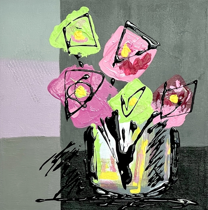 SOLD.  Pink Joy.  by Katrin Smith