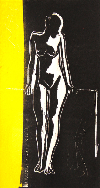 Woman of My Dreams VE 1 of 5 Mar 2016 linocut web